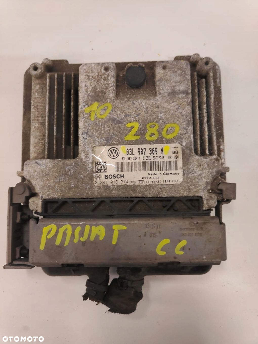 Volkswagen passat b7 03L907309N KOMPUTER STEROWNIK SILNIKA - 1