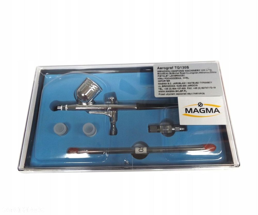 Pistolet lakierniczy malarski 3 dysze 0.2 0.3 0.5 - 1