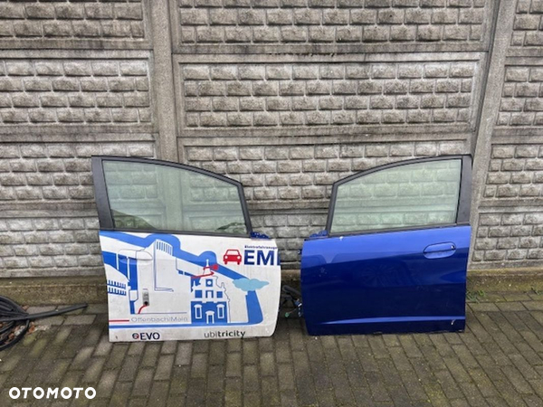 KOMPLETNE DRZWI PRZEDNIE PRZÓD PRAWE LEWE HONDA JAZZ III 2008-2015 ORYGINAŁ