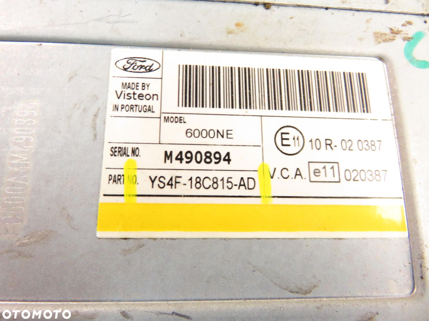 RADIO 6000CD FORD FOCUS MK1 YS4F18C815AD - 7