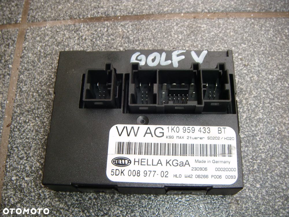 vw golf v moduł komfortu 1k0959433bt - 1