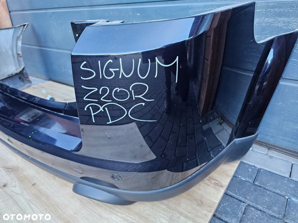 ZDERZAK TYŁ TYLNY OPEL SIGNUM Z20R PDC DYFUZOR DWA WYDECHY - 3