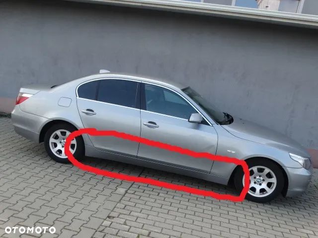 BMW 5 E60 Europa Próg Słupek Nadkole Rant Lewy Prawy A08/7 SILBERGRAU - 3