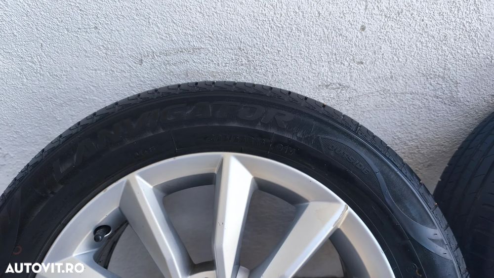 Set jante aliaj Skoda Minoris 6,5J x 16 ET 46 5x112 se vand cu sau fara anvelope (2 sunt bune, 2 nu) 205/55/16 - 6