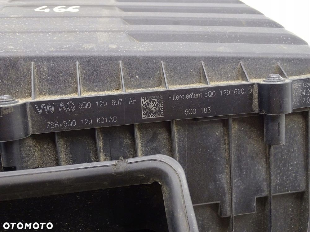 OBUDOWA FILTRA POWIETRZA SKODA OCTAVIA III 5E 1.6 TDI 5Q0129607AE - 5