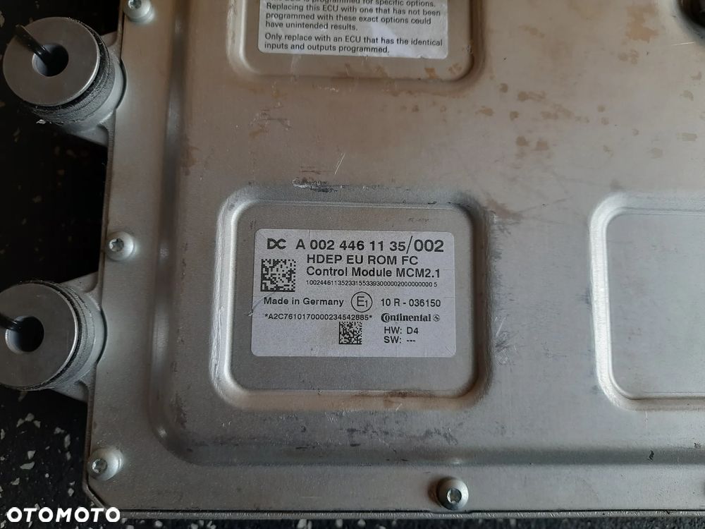 ^ MERCEDES ACTROS MP4 MP5 EURO 6 KOMPUTER STEROWNIK MODUŁ SILNIKA MCM 2.1 HDEP 0024461135 0144482735 - 3