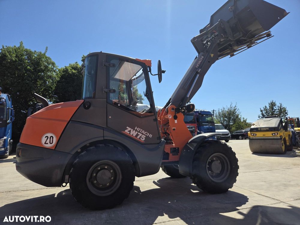 Hitachi ZW75-6, 2023, 151h, EX DEMO, 6 tone, ridica 2,4tone la 3,2m, Cupla rapida, CUPA 1mc, FURCI, articulat, transmisie 4x4, Deutz 75CP, 2 locuri, produs in Germania, posibilitate leasing 4 ani-PROMOTIE 51.900 EUR+Tva - 7