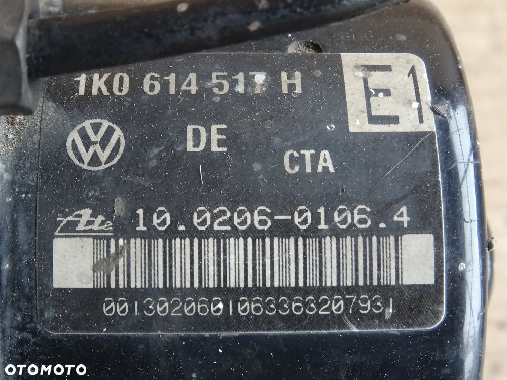 POMPA STEROWNIK ABS + ESP VW TOURAN CADDY ALTEA GOLF PASSAT POLO - 4