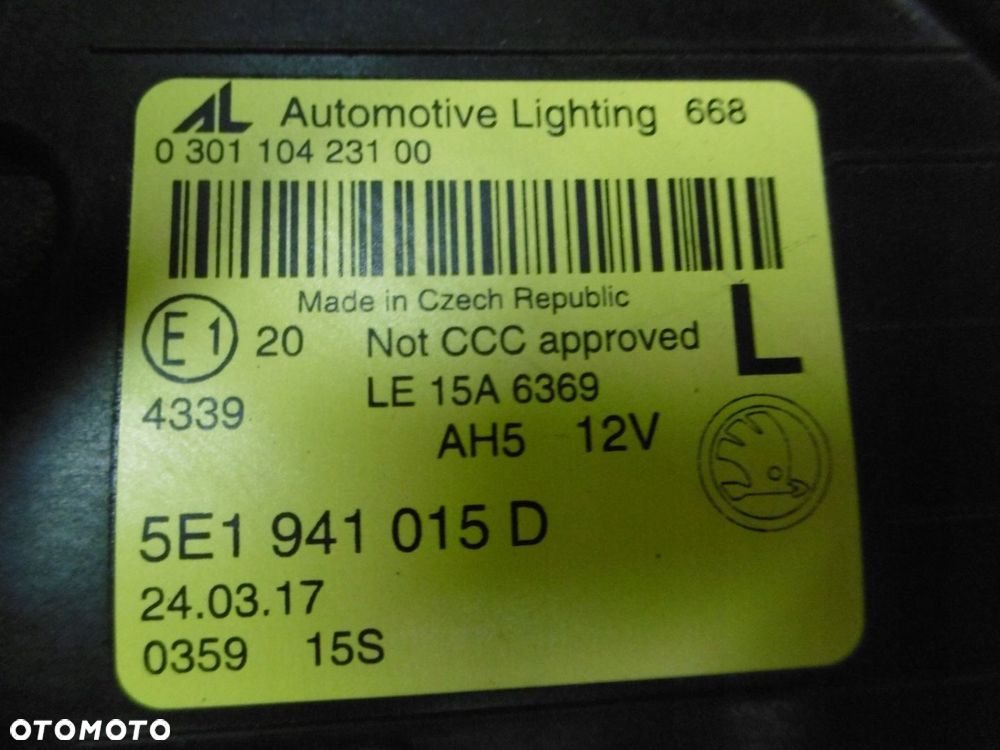 SKODA OCTAVIA III FULL LED - lampa przednia lewa - 8