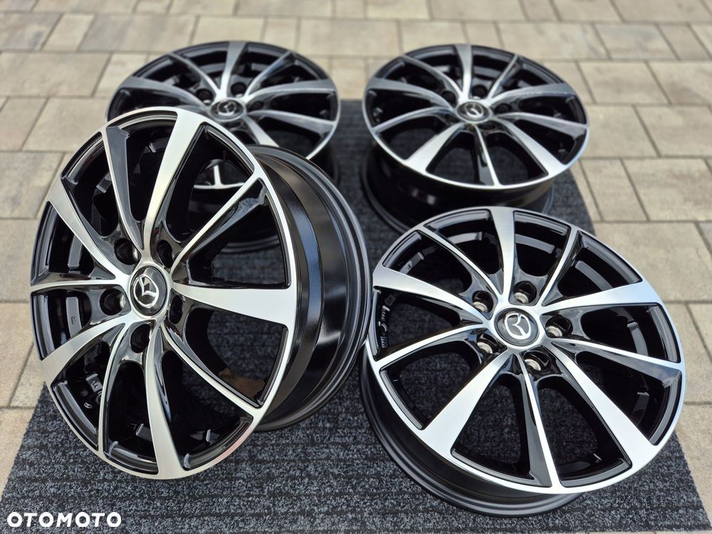 Mazda 16 " Felgi Nowe 5x114,3 CX-3 MX-5 Premacy 3 / 5 / 6 Czarny / Poler - 6