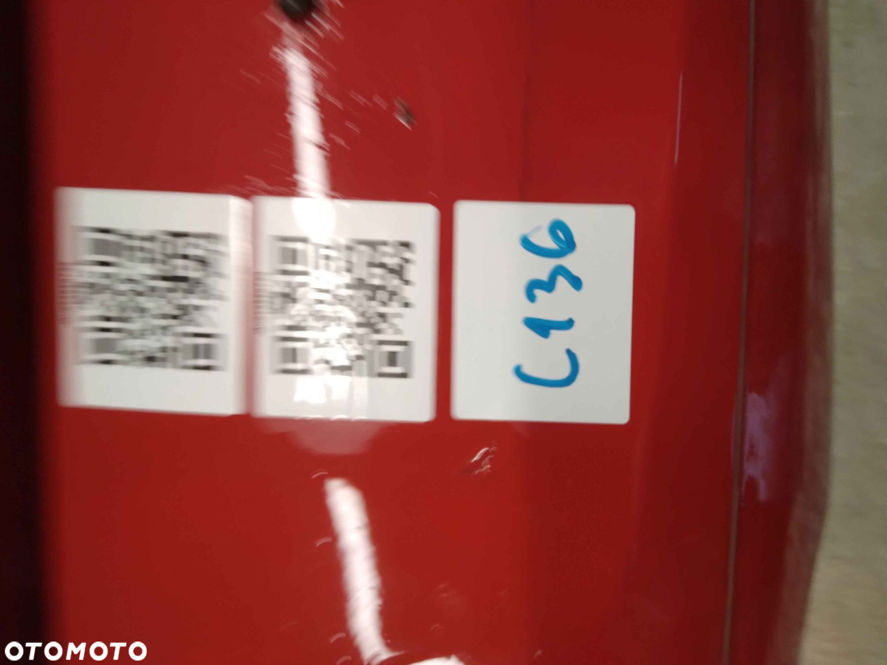 ^ ZDERZAK TYŁ TYLNY DO OPEL CORSA D Z547 CZERWONY 3D 3 DRZWI HB - 6