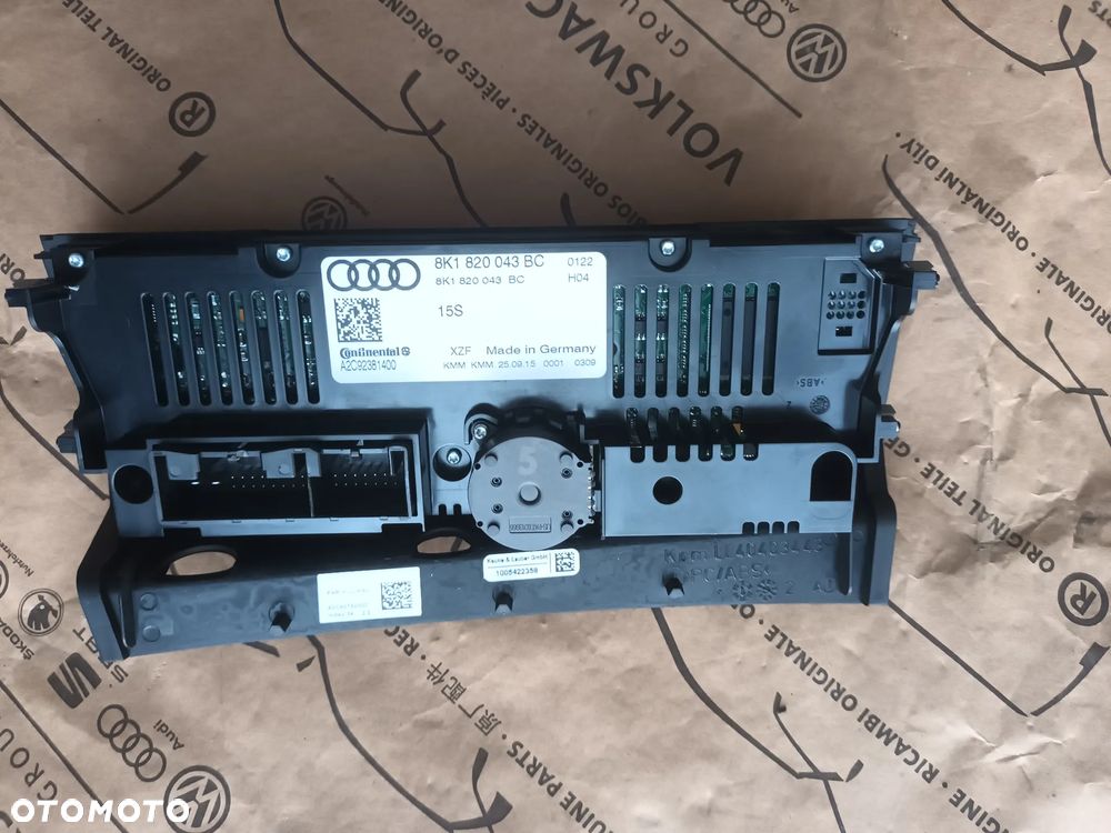 Audi A5 Sportback Panel klimatyzacji 8K1820043BC - 2