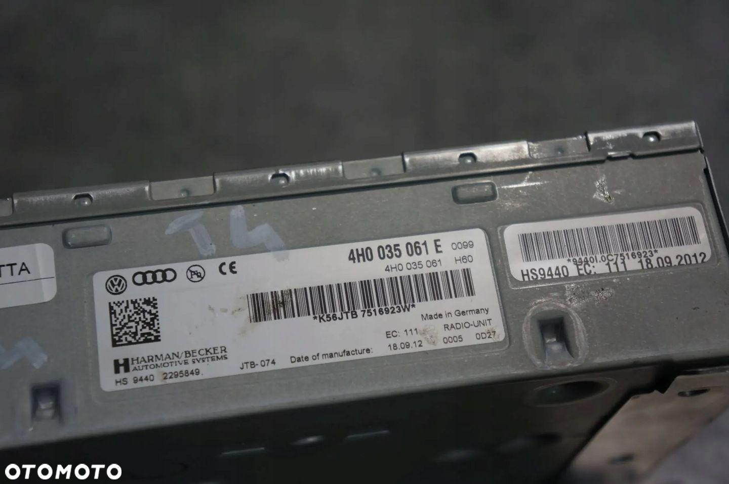 TUNER RADIA RADIOWY MODUŁ STEROWNIK AUDI A8 S8 D4 4H 4H0035061E - 4