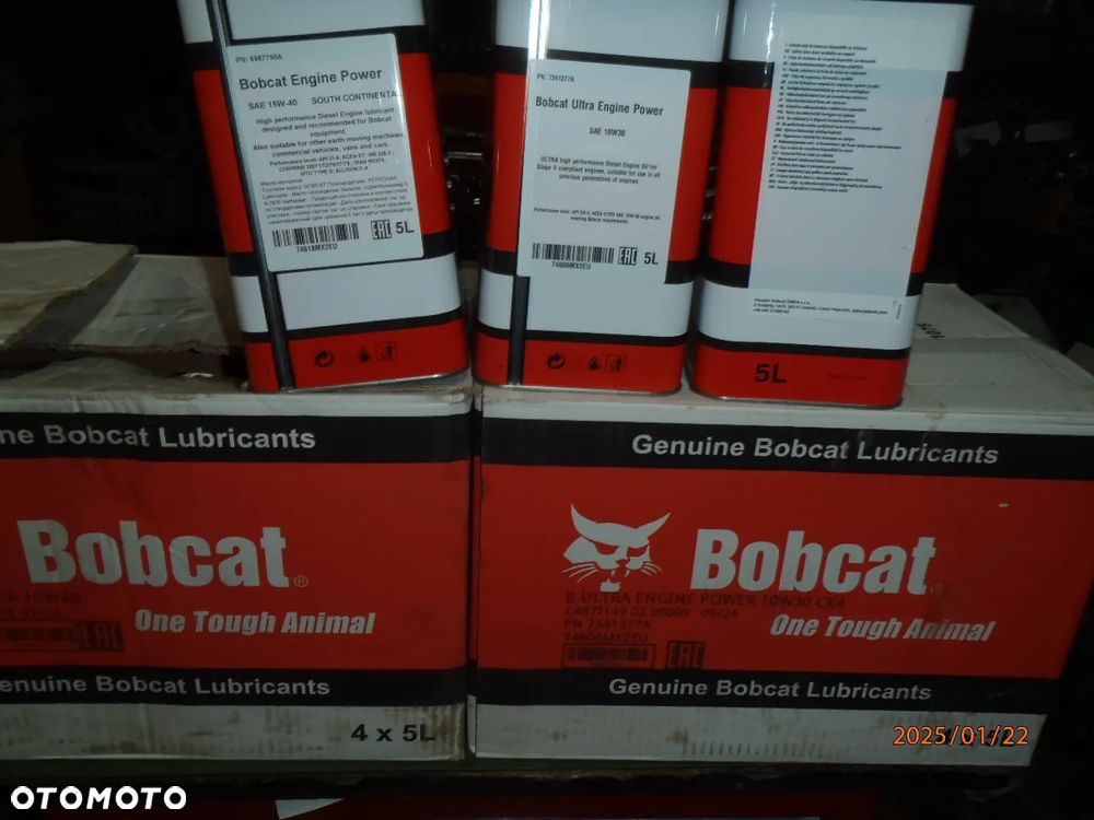 olej silnikowy oryginał bobcat cat kubota jcb traktor koparka 15w40 10w30 - 9