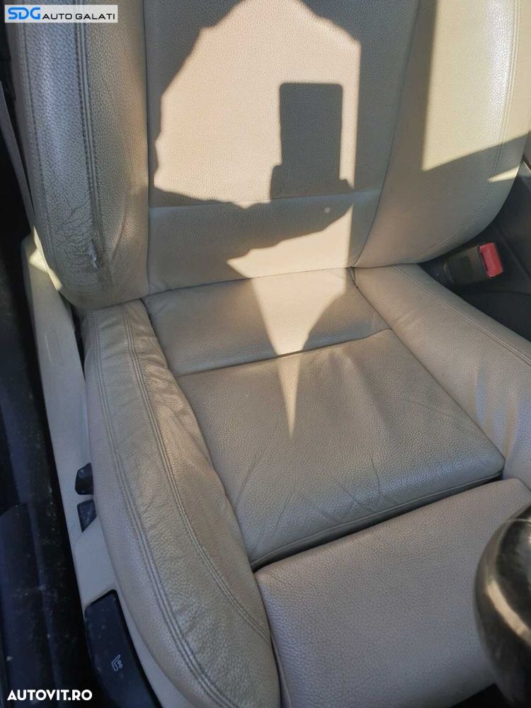Interior Piele Crem cu Incalzire Scaune Fata si Bancheta Spate Sezut cu Spatar BMW Seria 5 F11 2009 - 2017 [C5278] [C5279] [C5280] - 2