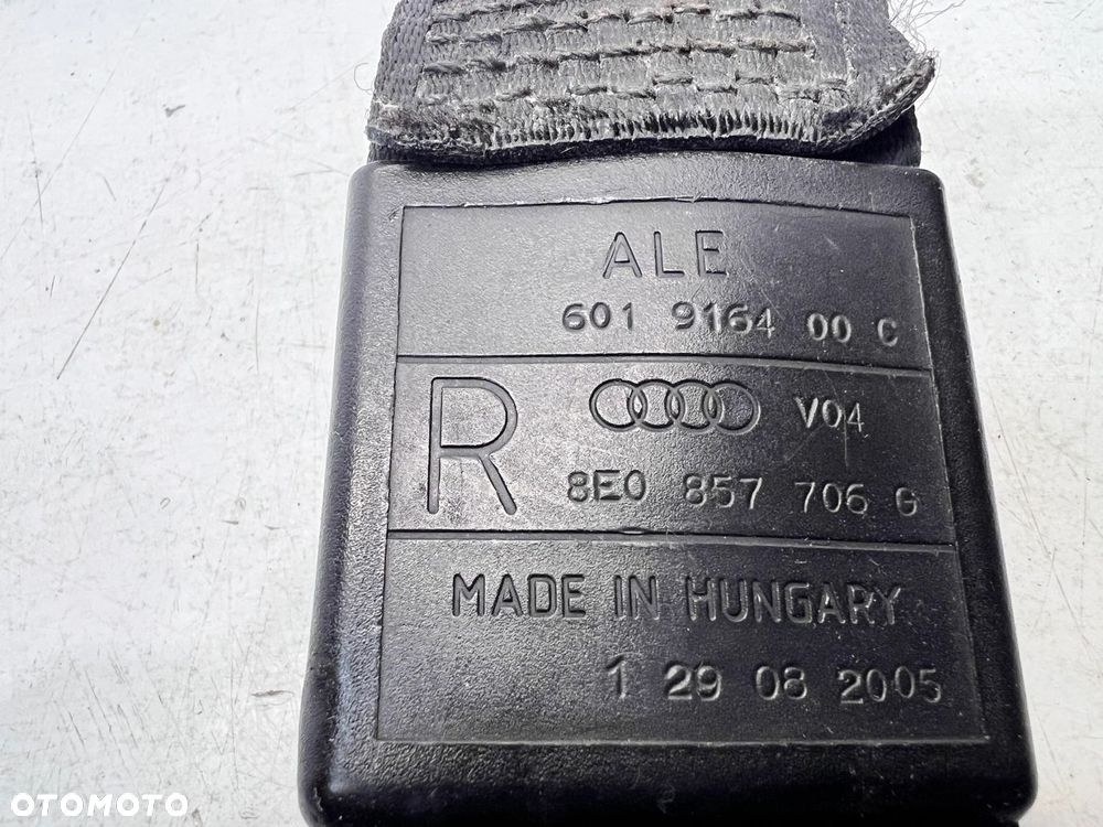 PAS BEZPIECZEŃSTWA PRAWY PRZÓD AUDI A4 B7 8E0857706G - 7