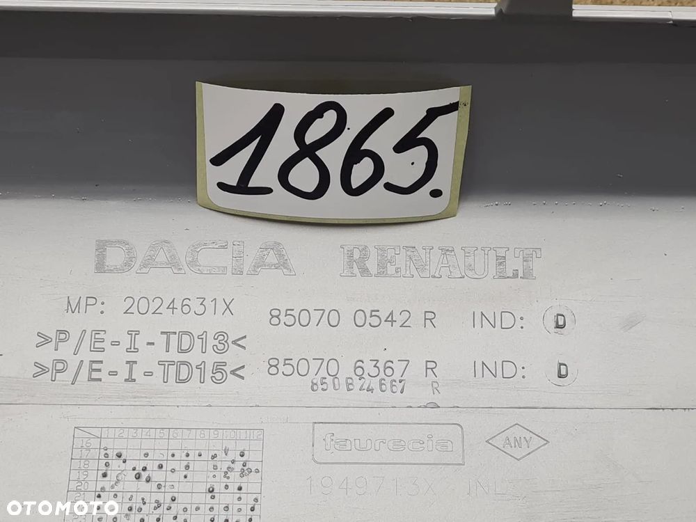 Dacia duster ll 2 od17r 850700542R dokładka zderzaka tył - 8
