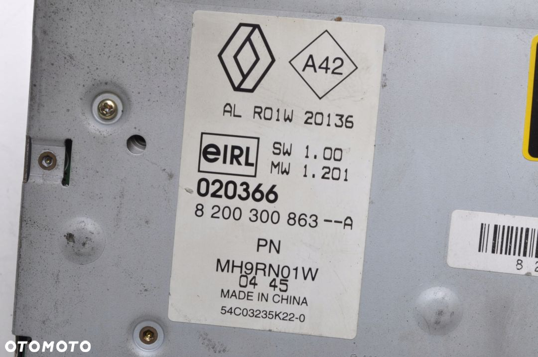 RENAULT GRAND SCENIC II RADIO 8200300863 - 4