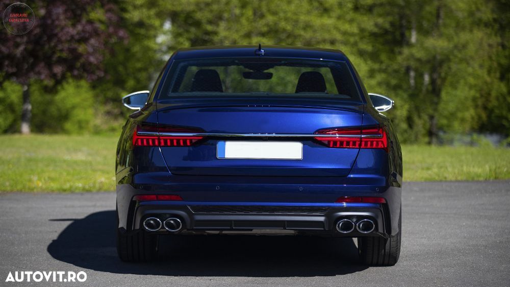 Difuzor Bara Spate si Ornamente Evacuare Audi A6 C8 4K Avant Sedan (2018-up) S6 De- livrare gratuita - 15