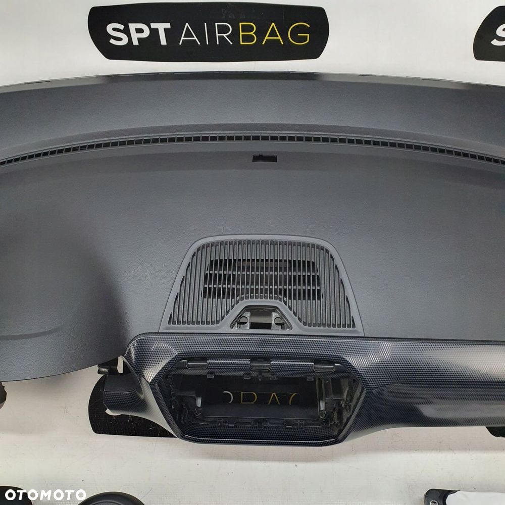 VW UP! UP DESKA ROZDZIELCZA KONSOLA KOKPIT PULPIT PODUSZKI AIRBAG AIR BAG PASY KIT SET - 4