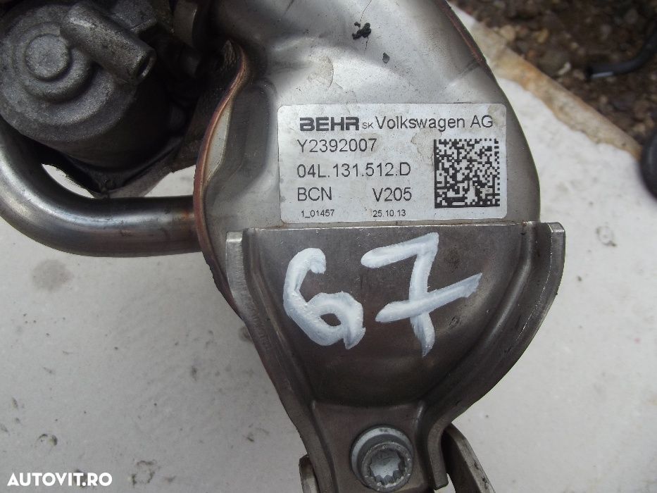 Supapa EGR VW 2.0 euro 5 Pasat B7 CC Tiguan Golf 7 Touran A3 A4 A6 - 1