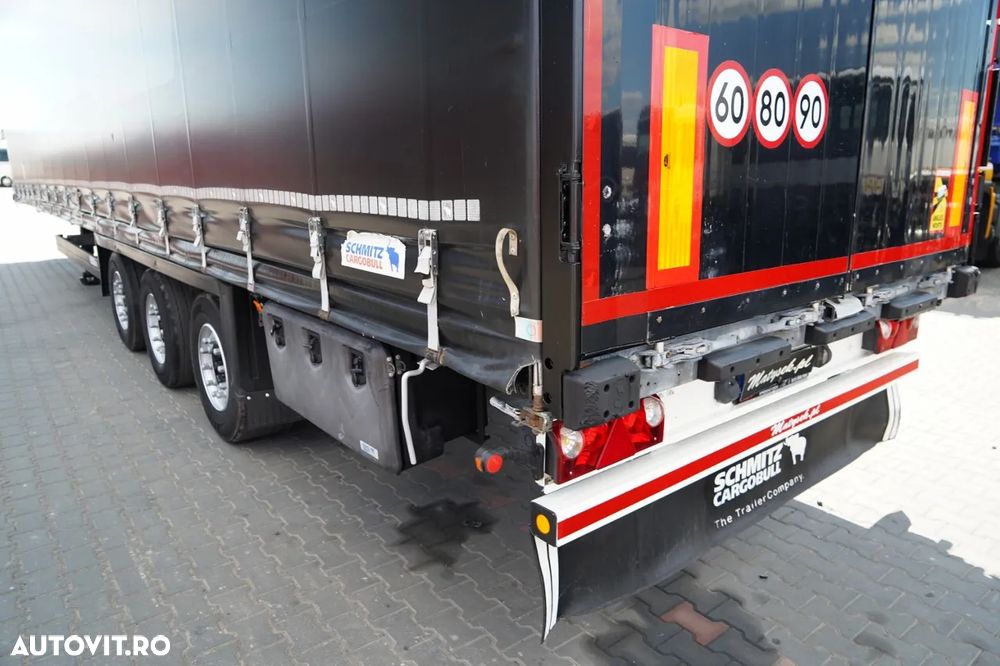 Schmitz Cargobull / CORTINĂ / MEGA / LVT / ACOPERIȘ RIDICAT / PUNȚ RIDICAT - 11