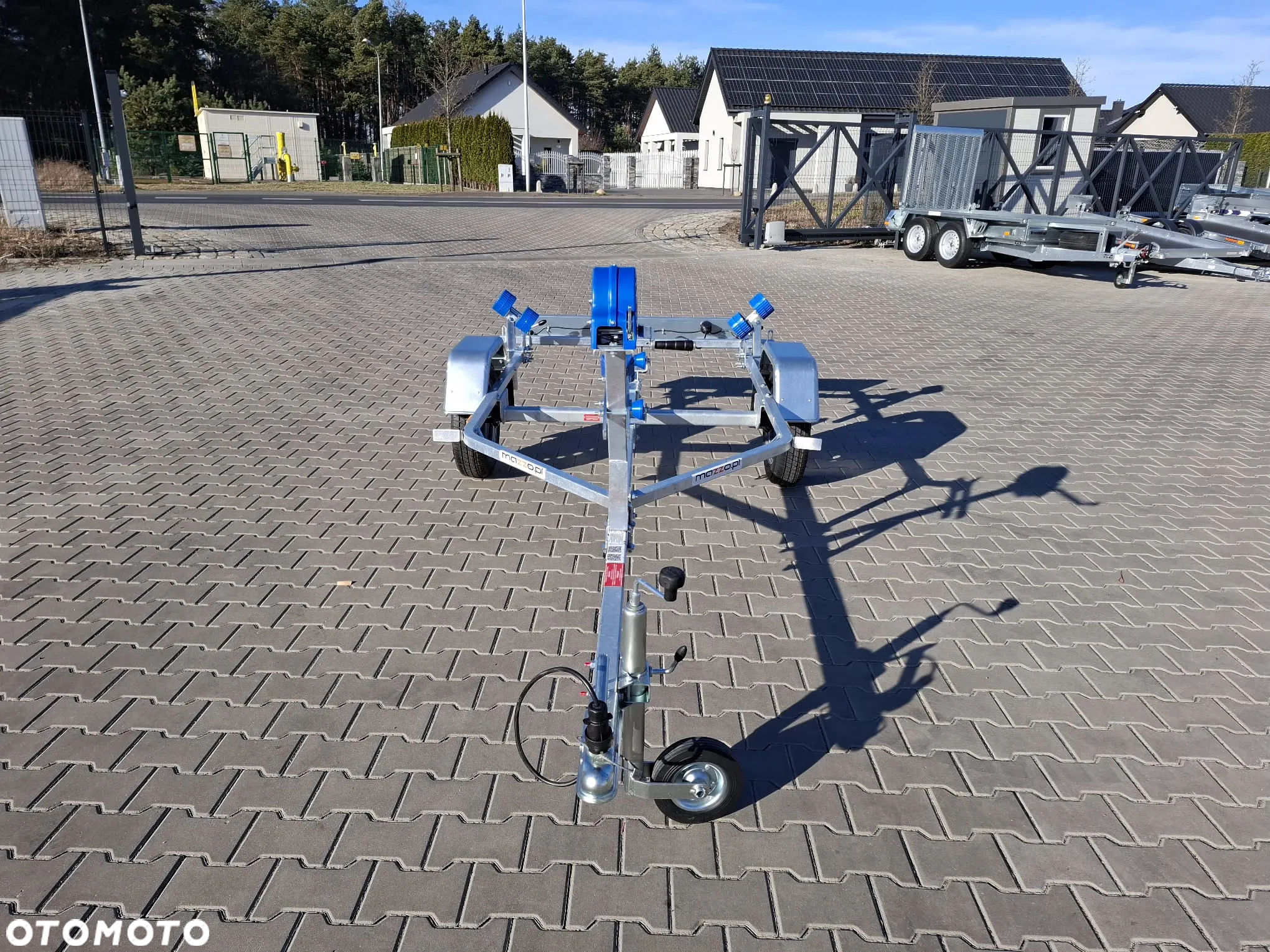 Niewiadów DOSTAWA! Przyczepka P400 pod łódź do 4m NIEHAMOWANA Przyczepa podłodziowa z podwójnymi rolkami! DMC 450kg, lekka, kat.B - 9