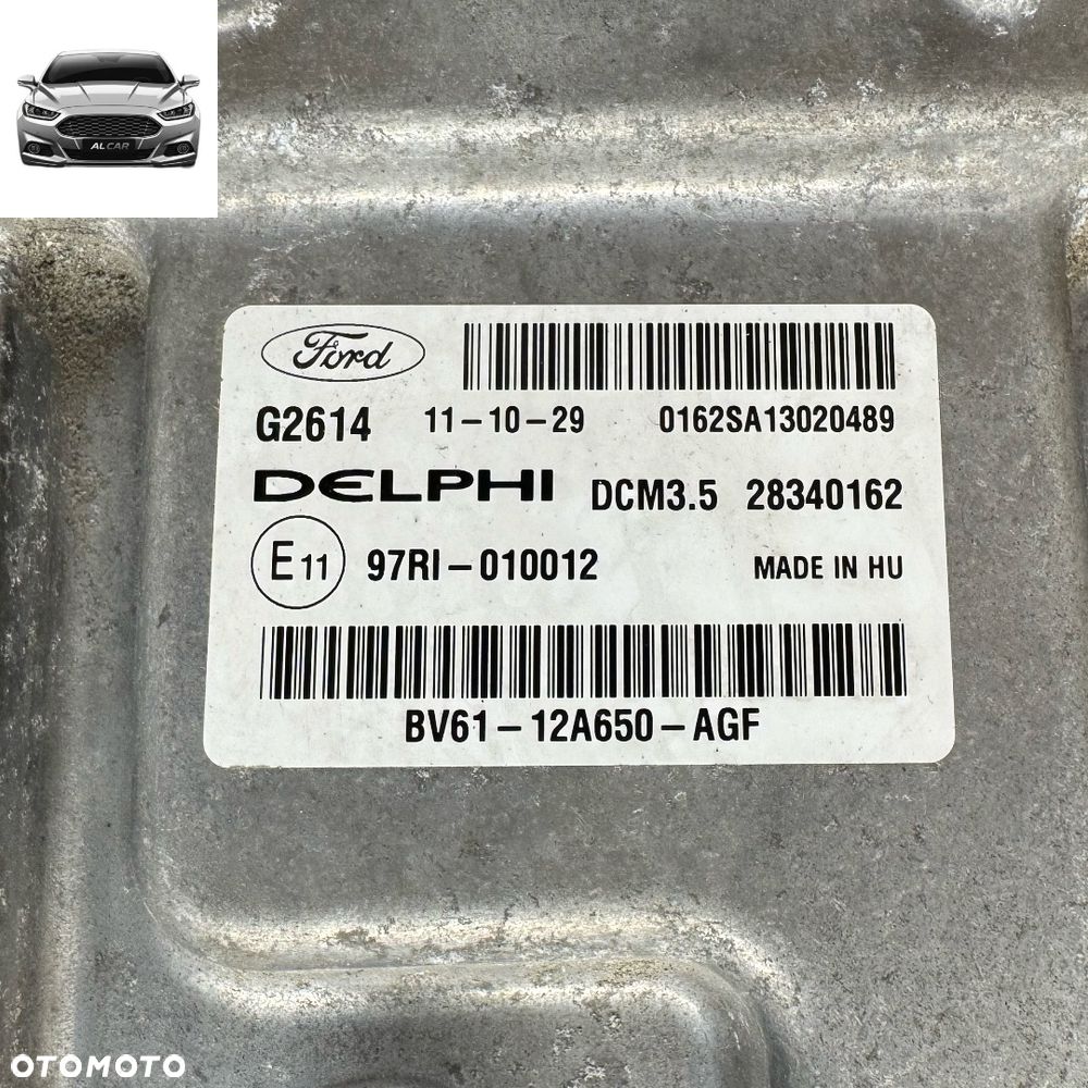 STEROWNIK SILNIKA 2.0 TDCI EURO 5 FORD FOCUS MK3, C-MAX MK2 BV61-12A650-AGF - 2