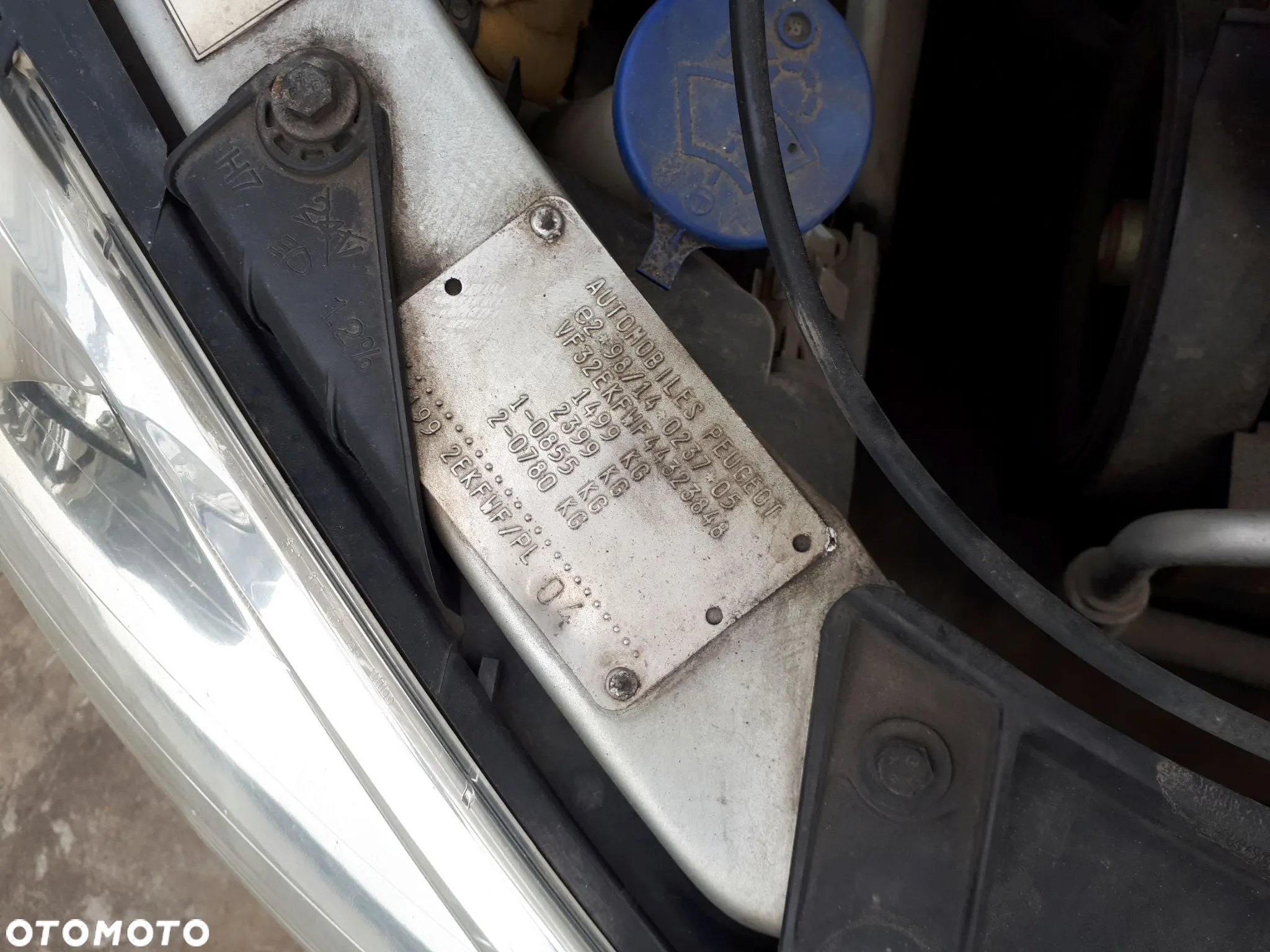 PEUGEOT 206 SW LIFT 03-09 MASKA PRZÓD PRZEDNIA EZR - 18