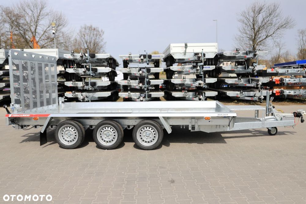 TEMARED /MARTZ BUILDER 3 4018/3 S 3,5T ,Koła 195R13C 400x180x30 do przewozu sprzętu budowlanego, TRAP, DMC 3500kg, 3 osie, - 2