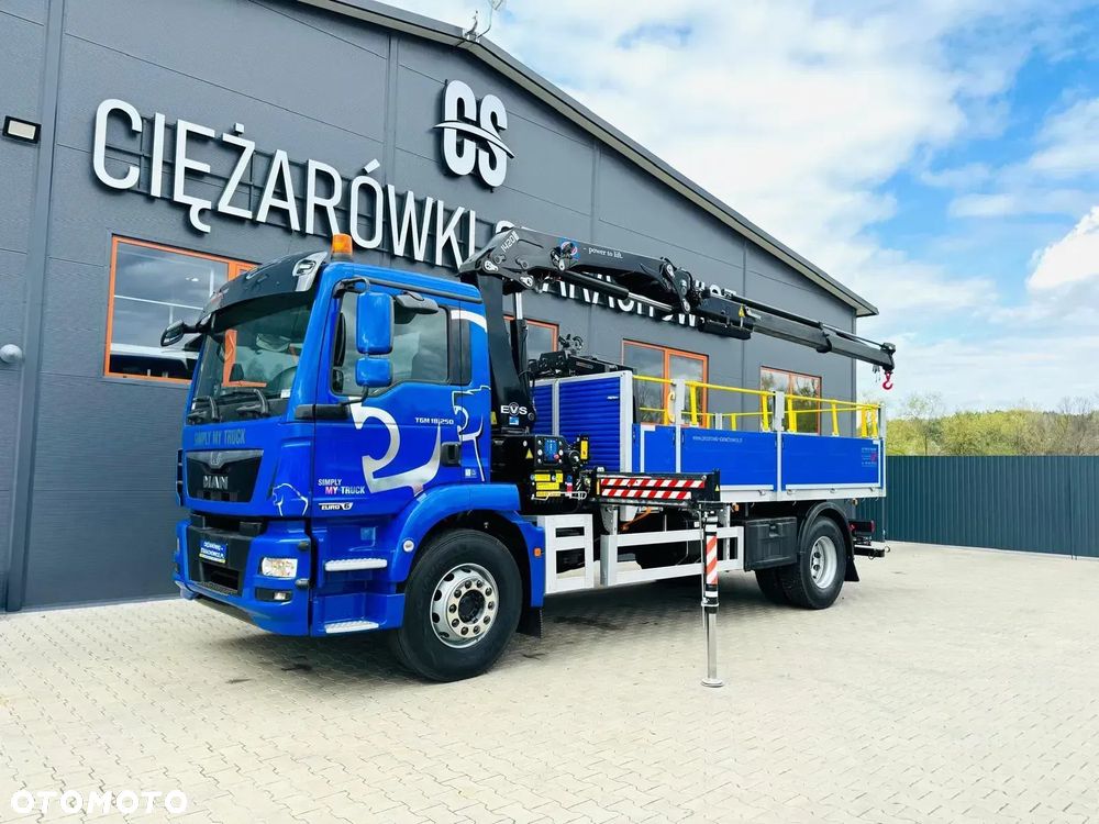 MAN MAN TGM TGL TGS 18.250 E6 // orginał. przebieg 107tys km // 4x2 // żuraw HMF 1420 K2 HDS dzwig kran crane - 2