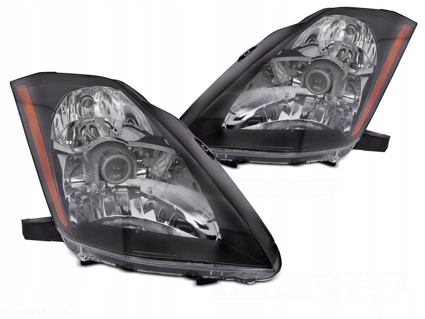 Reflektory Lampy kpl Tuning Czarne Black Nissan 350z z33 2003-05 przed lift - 1
