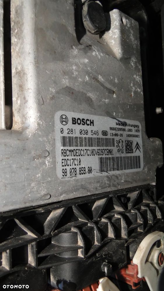 PEUGEOT CITROEN STEROWNIK KOMPUTER SILNIKA 1.6 E-HDI 9807885980 - 2