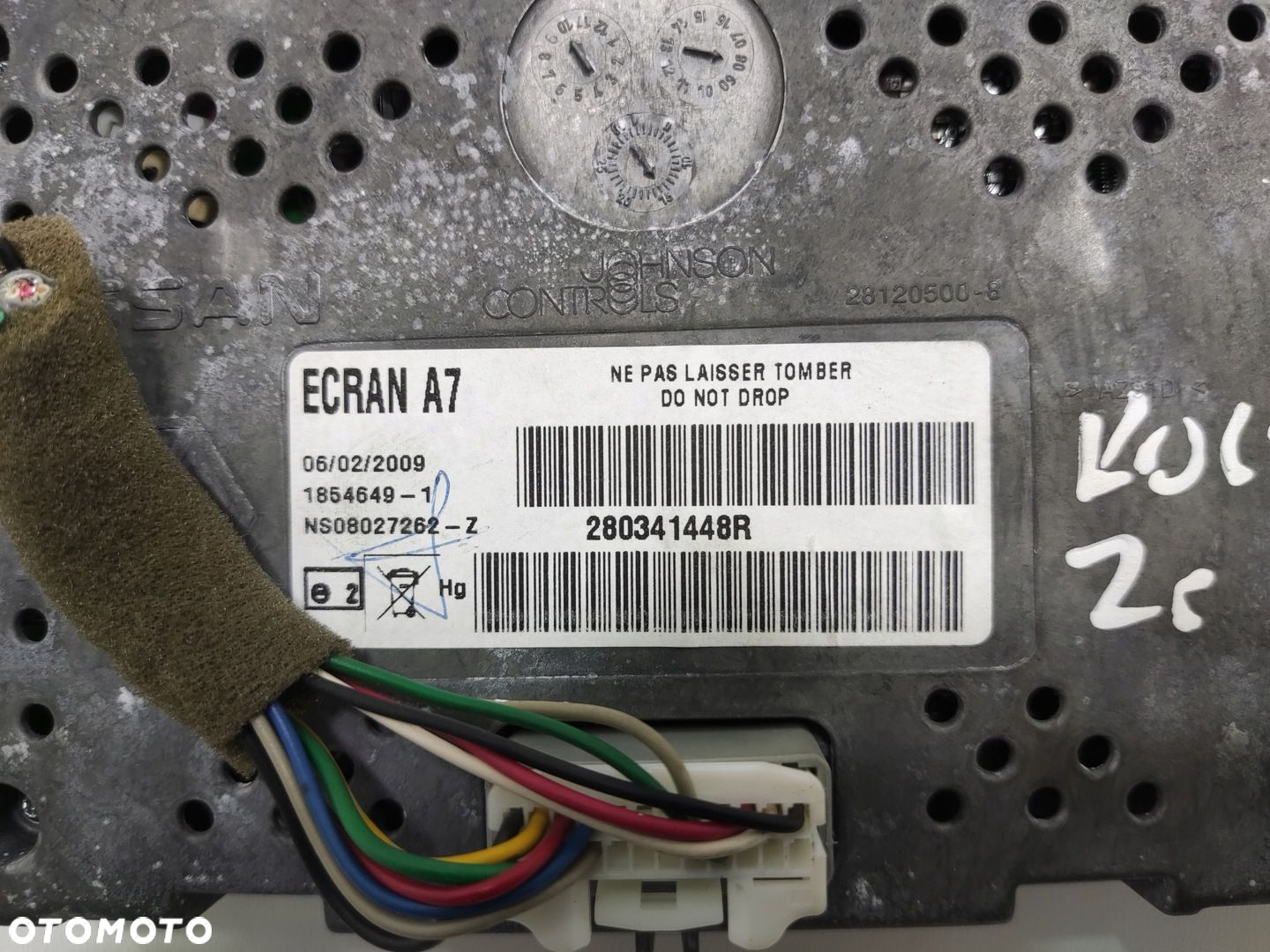WYŚWIETLACZ EKRAN MONITOR NAWIGACJI RENAULT KOLEOS I 280341448R 2008-2015 - 4