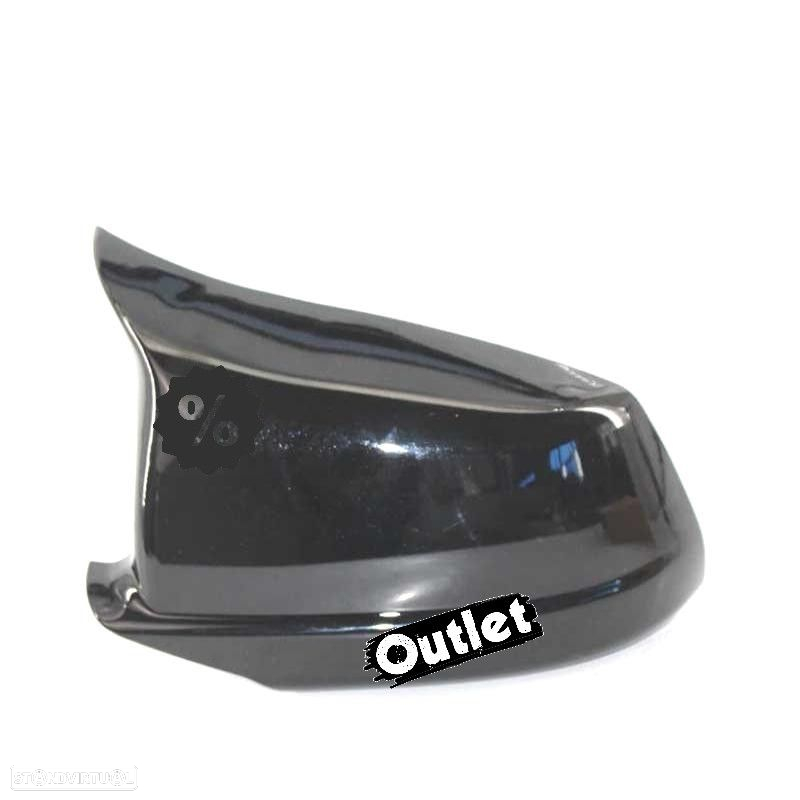 C010440C1 CAPAS DE ESPELHOS RETROVISORES BMW F10 F11 F18 LOOK M 11-13 PRETO BRIL - 7