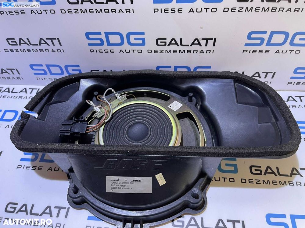 Boxa Difuzor Subwoofer Bose Mercedes W203 Clasa C Class 2001 - 2007 Cod A2038202102 - 4