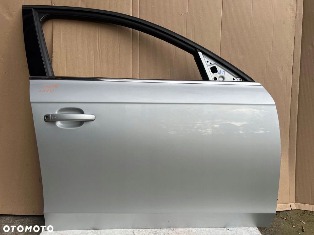 audi a4 b8 drzwi prawy przód prawe przednie lx7w srebrne - 1
