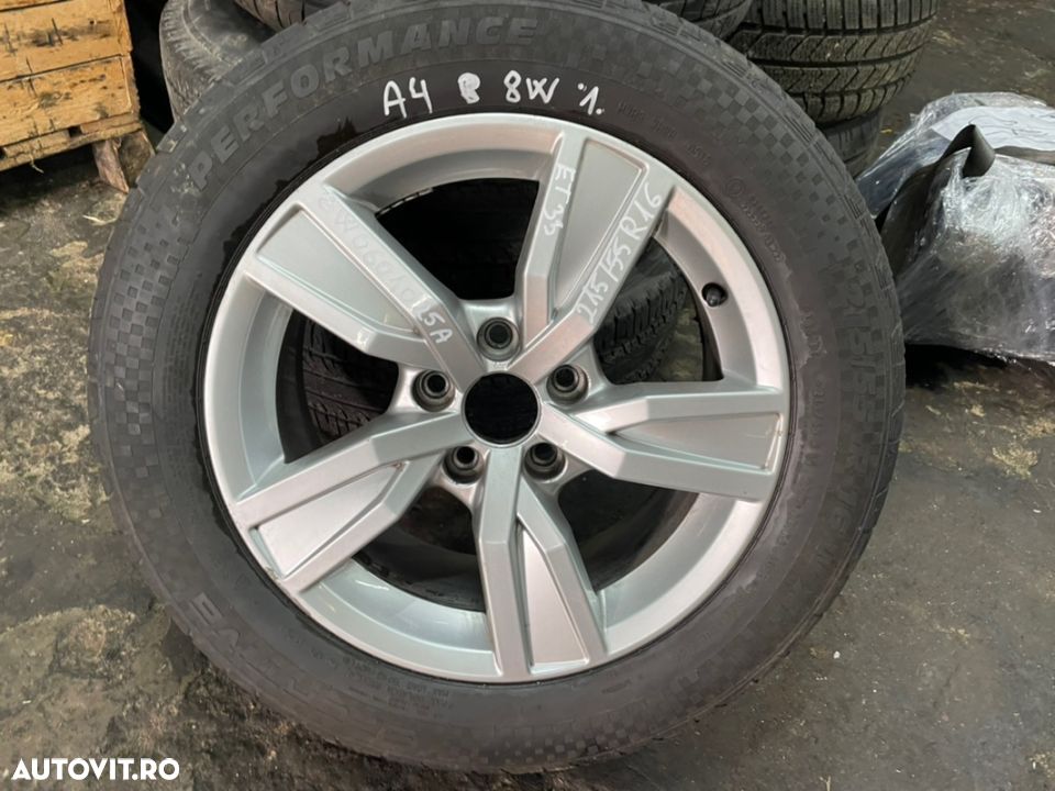 Janta aliaj AUDI A4 B9 an 2016-2021 cu cauciuc 215/55R16 se vinde la bucata - 1