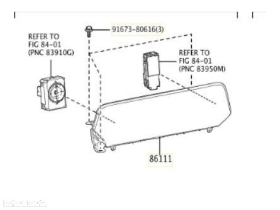 TELA/ECRÃ MULTIFUNÇÕES LEXUS UX ZA10 - 1