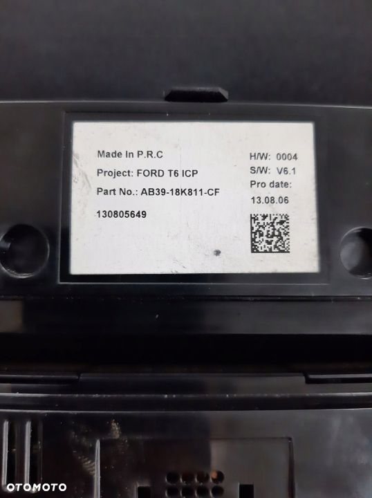 PANEL RADIA NAWIGACJI FORD RANGER AB39-18K811-CF - 3