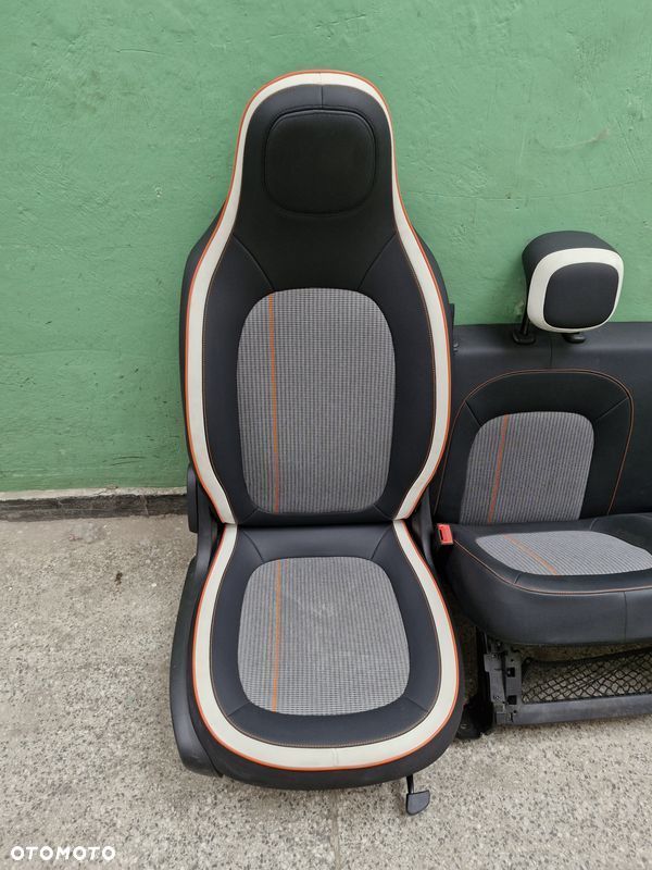 renault twingo iii 3 lift fotel lewy prawy przód kanapa komplet eu półskóra - 4