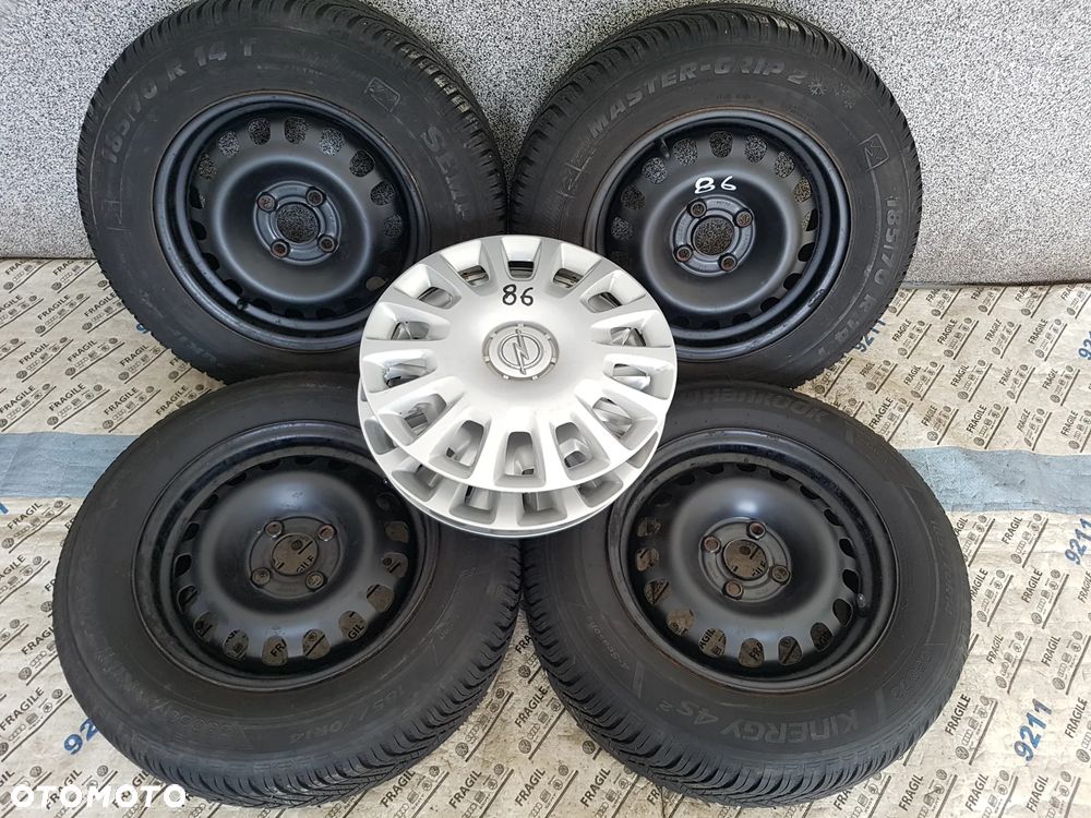 KOŁA  ZIMOWE OPEL CORSA D E  ADAM 4X100 185/70R14 5,5JX14 CZUJNIKI TPMS - 17