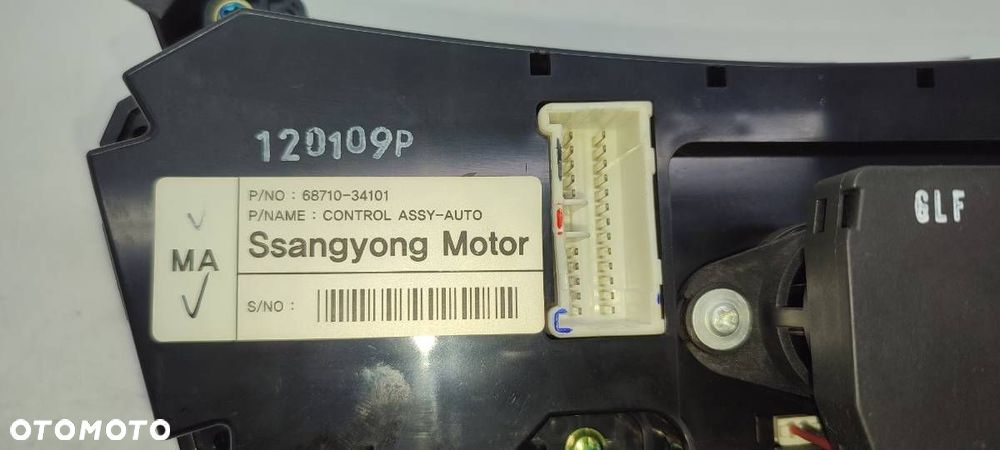PANEL PRZEŁĄCZNIK KLIMATYZACJI NAWIEWU SSANGYONG KORANDO III 68710-34101 - 5