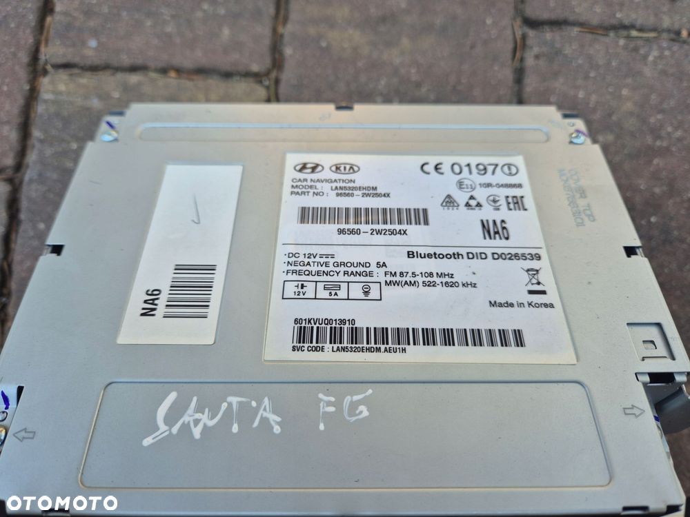 nawigacja hyundai santa fe iii lift 96560-2w2504x - 2