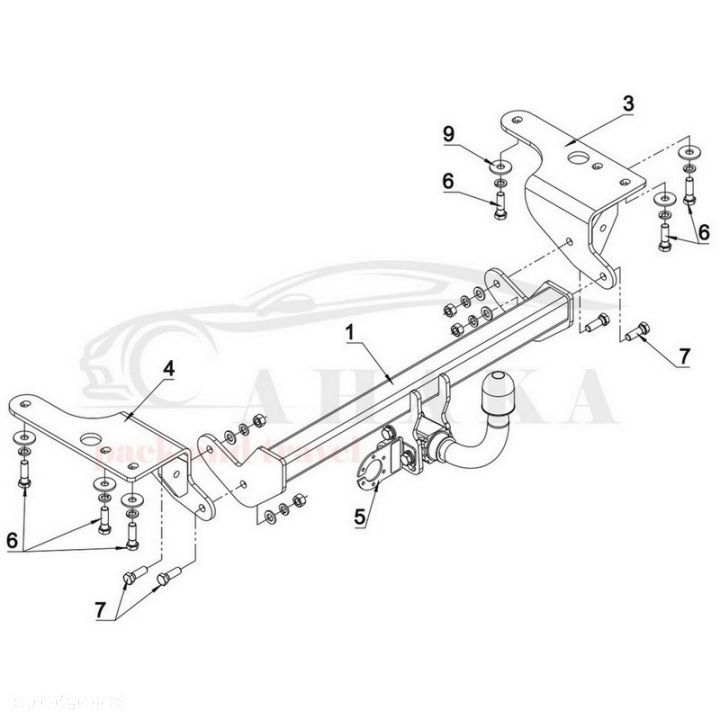 Hak Holowniczy Automat Do Toyota Auris Touring Sports Kombi 2013-2018 - 3