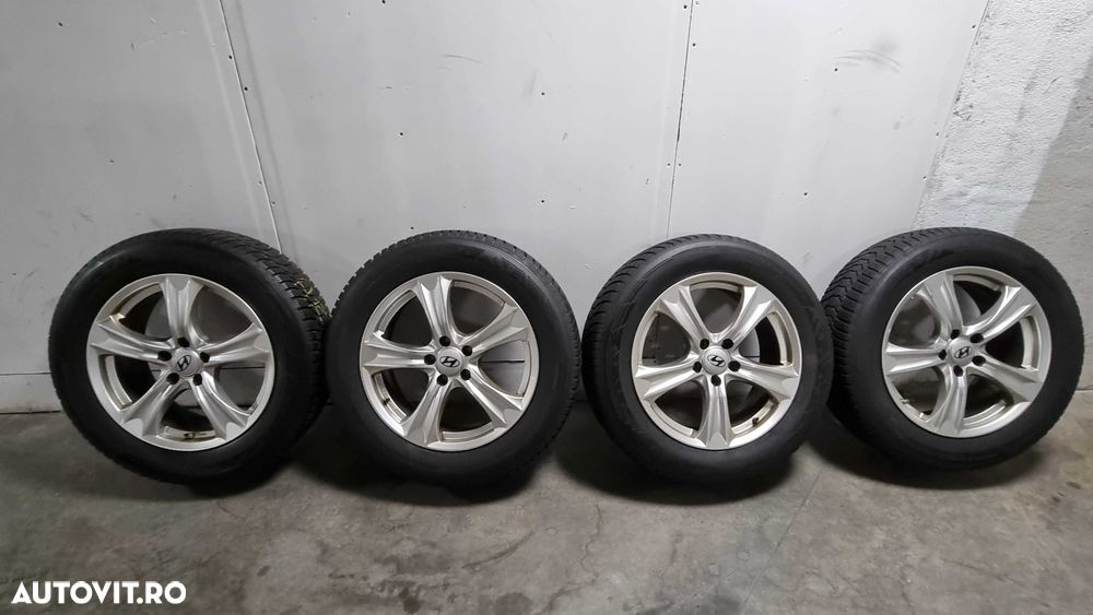 Jante aliaj Hyundai Santa Fe 3 + Cauciucuri de iarna Hankook /5x118 - 5