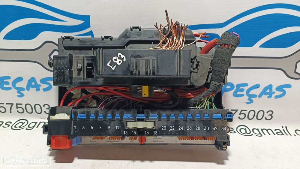 TAMPA CAIXA FUSIVEIS TAMPA PAINEL COMANDO CONTROLO SAM BMW X3 E83 61138364542 8364542 MR20060531 X3 E83 LCI SERIE 3 E46 - 4