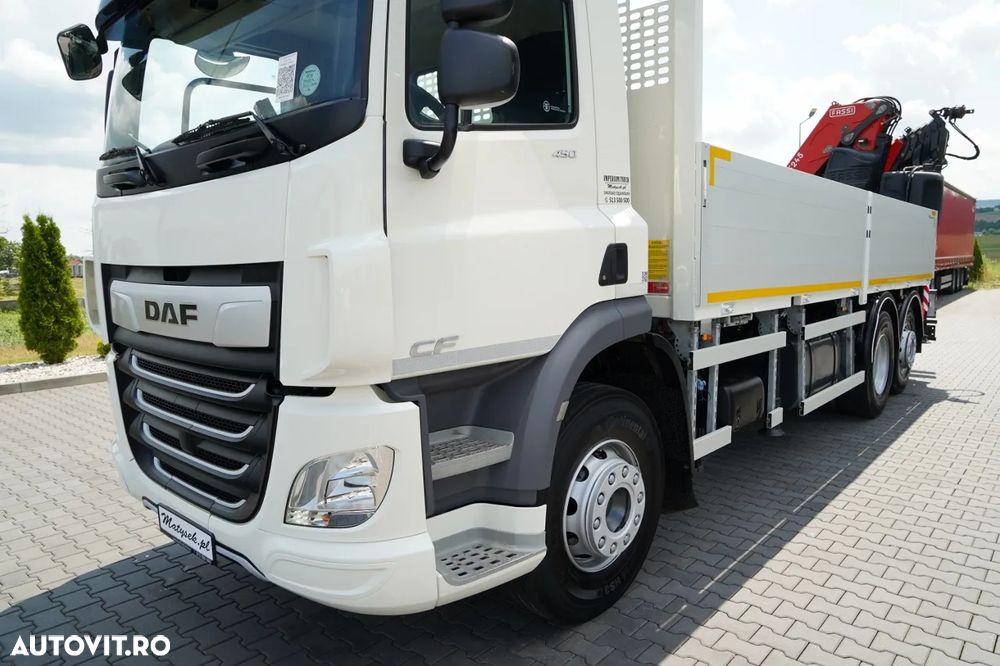 DAF CF 450 / 6x2 / LIVRARE / HDS FASSI F 245 / 6x EXTENSIE - 17 M / ROTARE / RADIOCOMANDĂ / EURO 6 / 2018 - 12