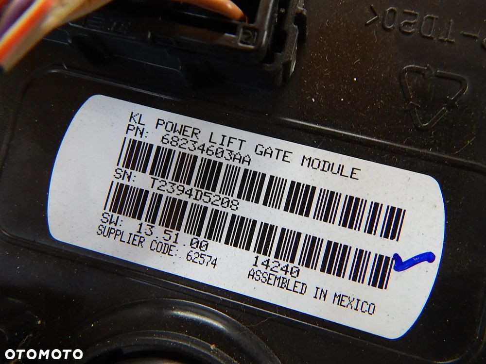 Zestaw startowy moduł sterownik skrzynka stacyjka licznik  2.0 CRD Multijet Jeep Cherokee KL V 13-18 Łuków części - 16