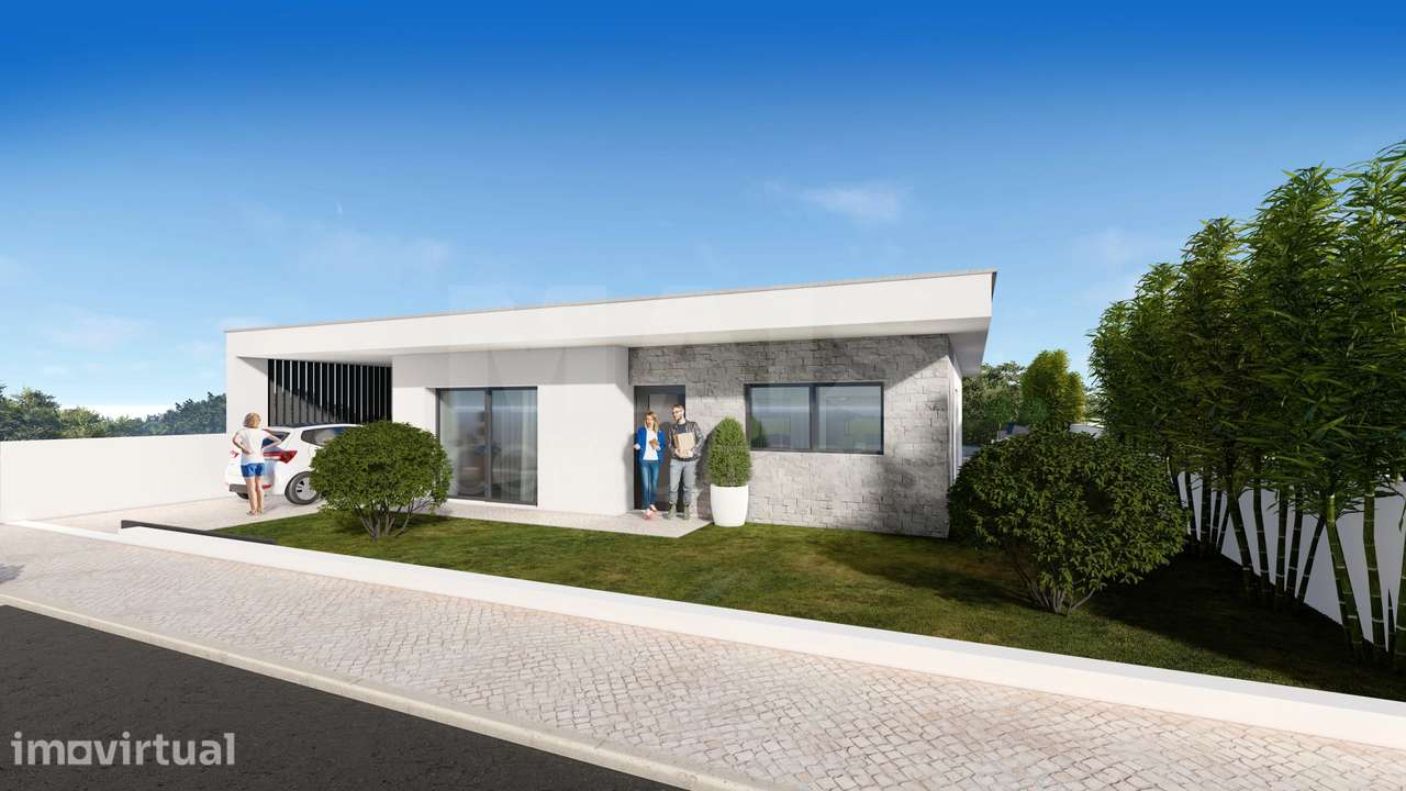 Lote Terreno com projeto aprovado para moradia T3 com Piscina - Grande imagem: 2/28